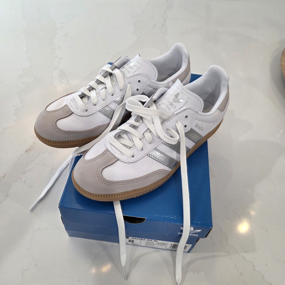 Adidas White and Gray Sneakers